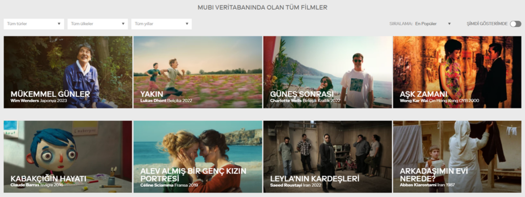 MUBI’de En Popüler ve Kaliteli Filmler Neye Göre Seçiliyor?