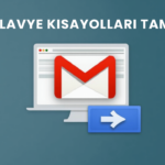 Gmail Klavye Kısayolları Tam Listesi