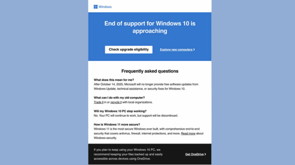 Microsoft, eski bilgisayarlardan kurtulmayı ve Windows 11'e geçmeyi tavsiye ediyor.
