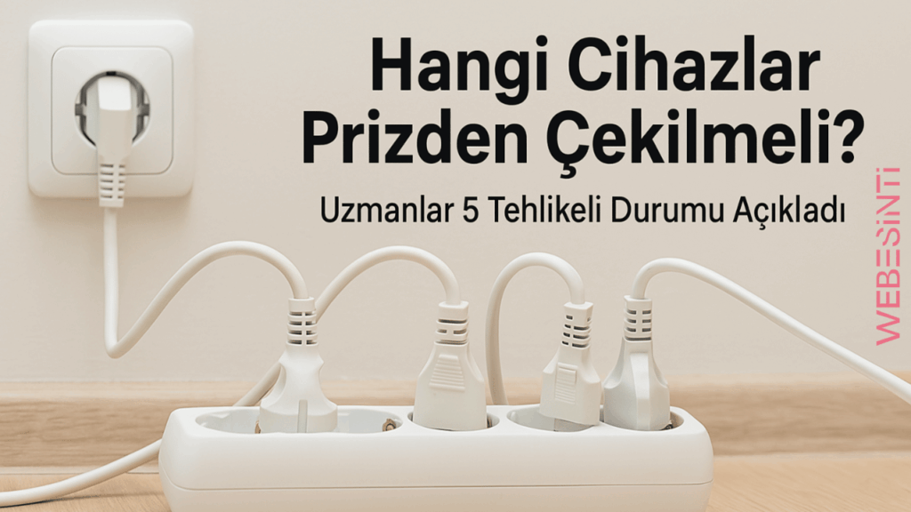 Hangi Cihazlar Prizden Çekilmeli? Uzmanlar 5 Tehlikeli Durumu Açıkladı
