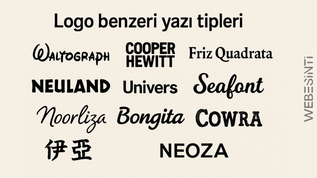 Logo Benzeri Yazı Tipleri: Markanızı Öne Çıkarın
