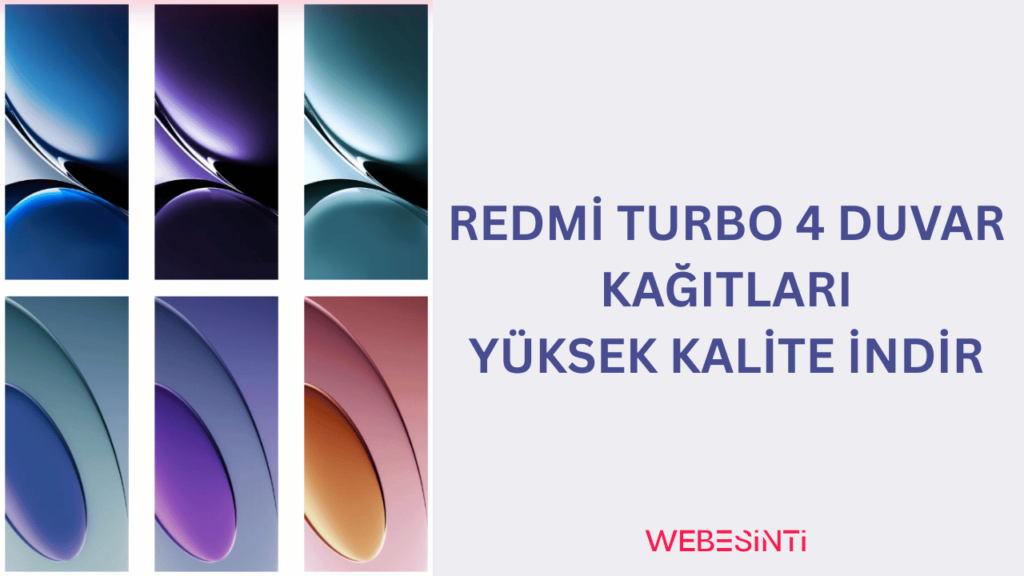 Redmi Turbo 4 Stok Duvar Kağıtları Yüksek Kalite İndir