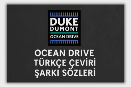Duke Dumont Ocean Drive Türkçe Çeviri Şarkı Sözleri: Duygulara Yolculuk8