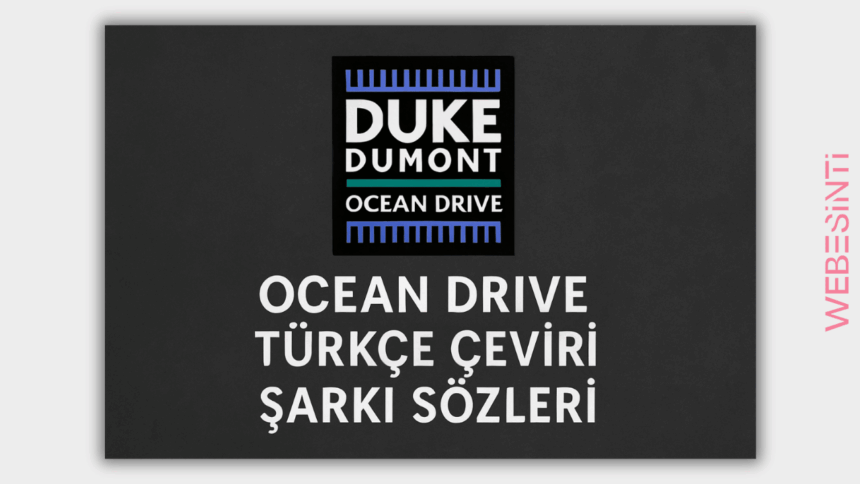 Duke Dumont Ocean Drive Türkçe Çeviri Şarkı Sözleri: Duygulara Yolculuk8