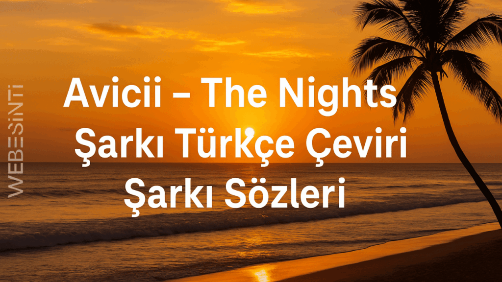 Avicii - The Nights Şarkı Türkçe Çeviri Şarkı Sözleri: Hayata Dair İlham Veren Bir Mesaj