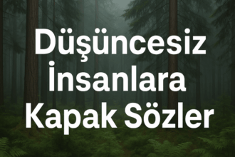 Düşüncesiz İnsanlara Kapak Sözler: Kendini Koru, Sözünle Yanıt Ver