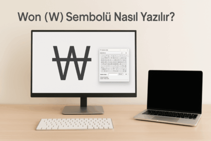Kore Won Simgesi (₩) Nasıl Yazılır? Windows, Mac, HTML ve Kısayollar