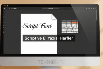 Script veya El Yazısı Harfler İçin Alt Kod Kısayolları