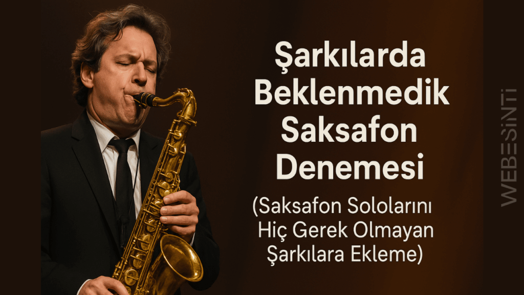 Sparks (Adding Sax Solos To Songs That Don't Need Them) ile Şarkılarda Beklenmedik Saksafon Denemesi