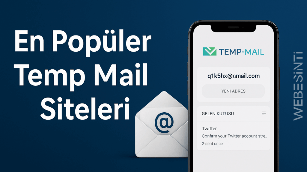 Temp Mail Kullanarak İnternette Güvende Kalıyorum
