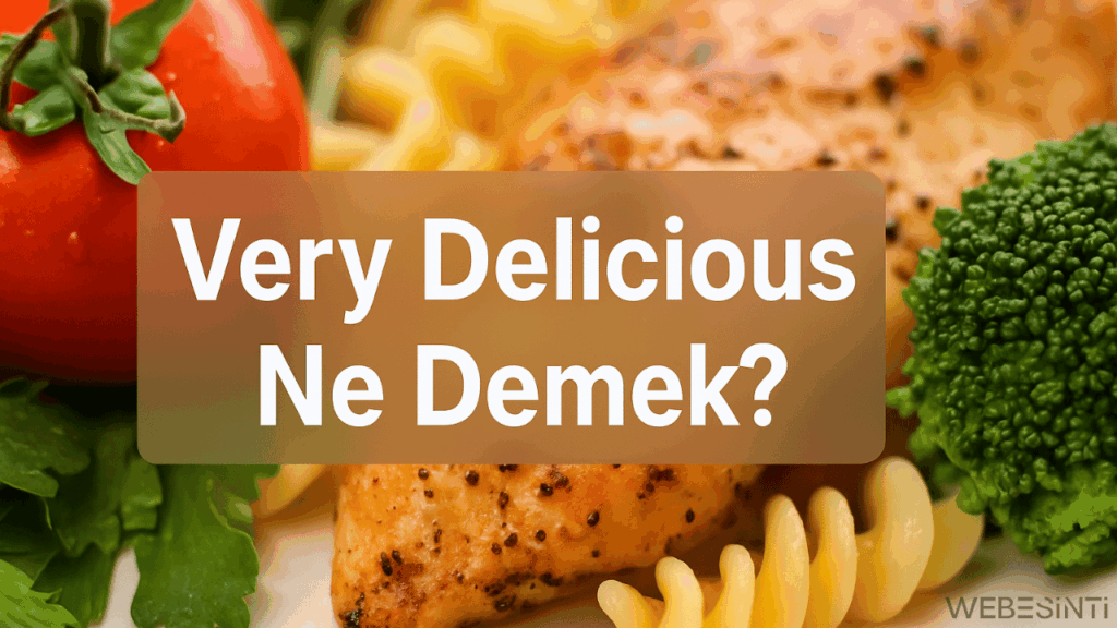Very Delicious Ne Demek? Lezzetin İngilizcesi Üzerine Kısa Bir İnceleme