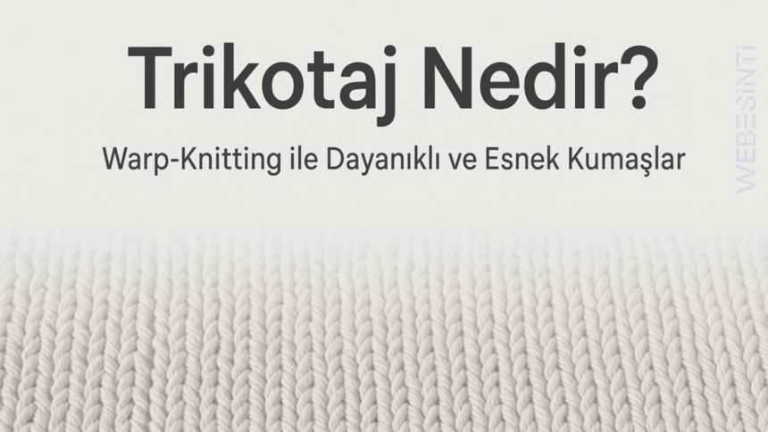 Trikotaj Ne Demek?