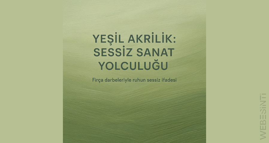 Yeşilin Sükûneti: Tuval Üzerinde Akrilikle Buluşma