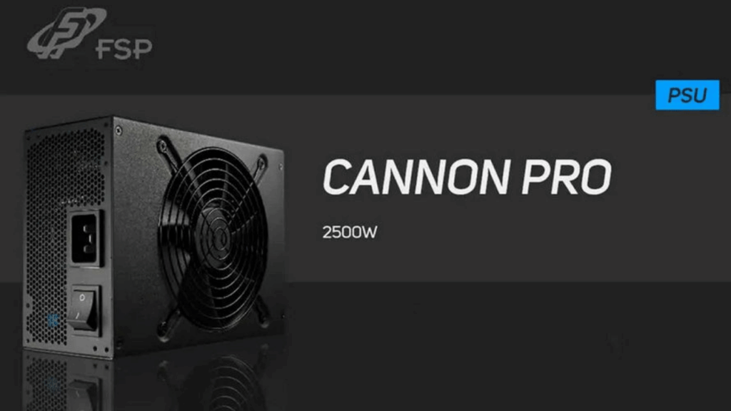 FSP, Güçlü Cannon Pro 2500W Güç Kaynağını Tanıttı