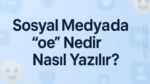 OE Nedir Œ Birleşik Nasıl Yazılır - Sosyal Medyada Popüler Olan Œ İfadesinin Sırrı