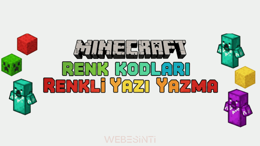 Minecraft Renk Kodları - Renkli Yazı Yazma
