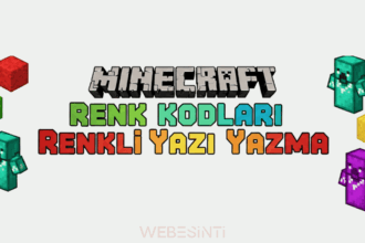Minecraft Renk Kodları - Renkli Yazı Yazma