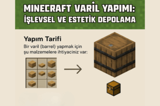 Minecraft Varil Yapımı: Eşsiz ve Pratik Depolama Rehberi