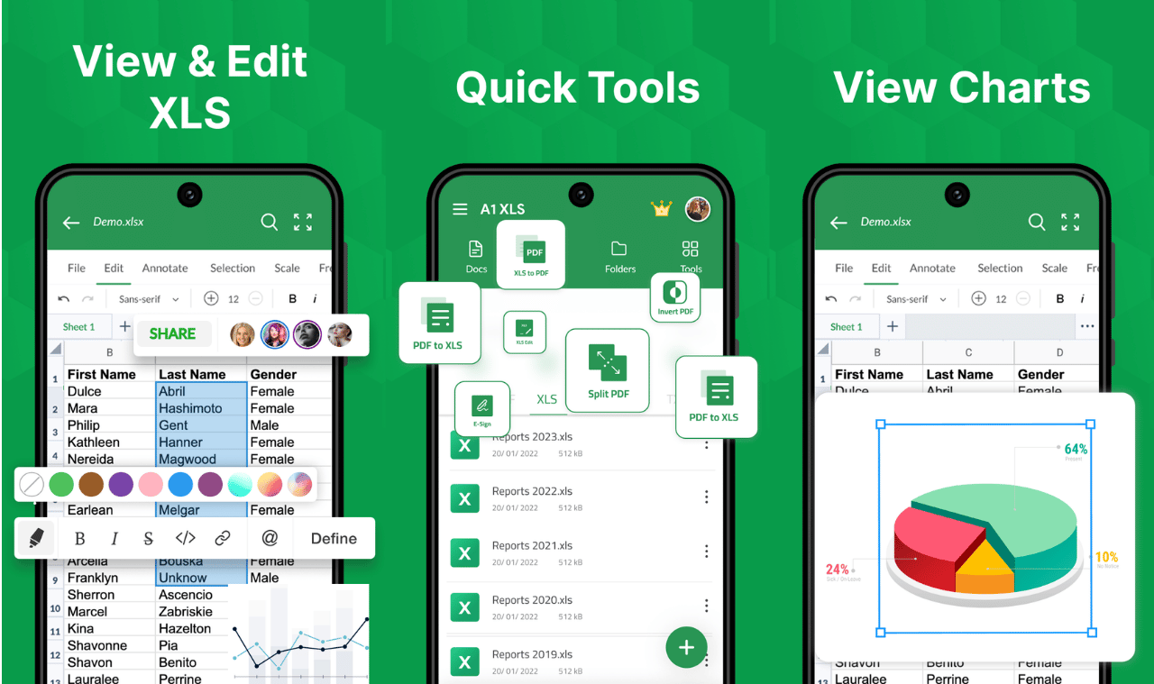 XLSX Viewer: XLS Reader & Sheets Editor Android APK
