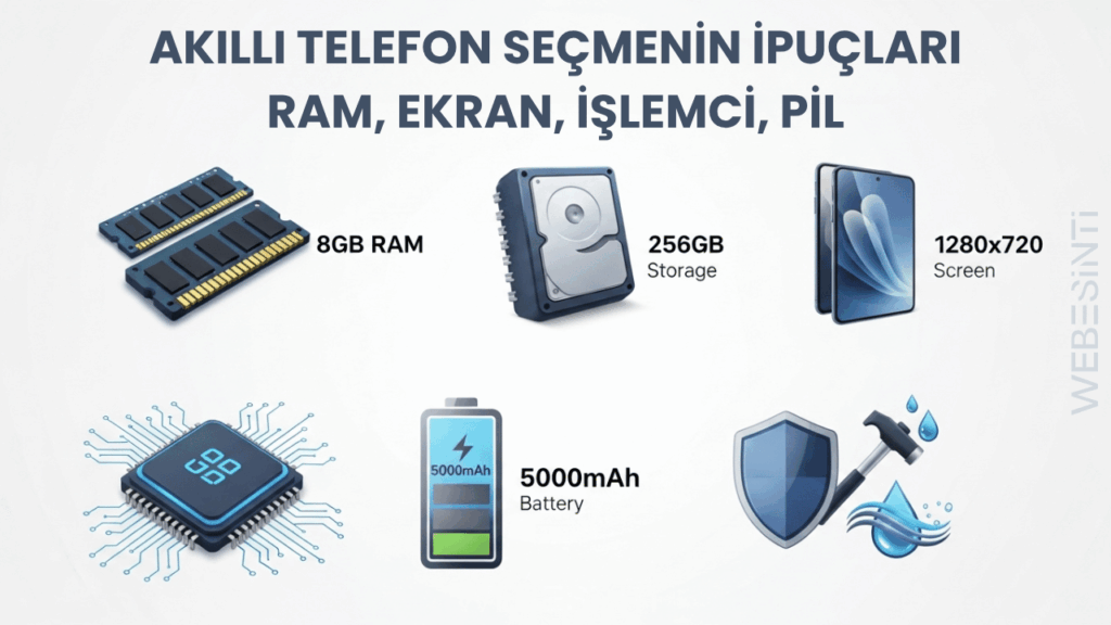 Akıllı Telefon Seçmenin İpuçları: RAM, Ekran, İşlemci, Pil