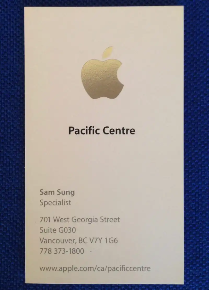 Apple Çalışanı Sam Sung'un Viral Olan Kartviziti
