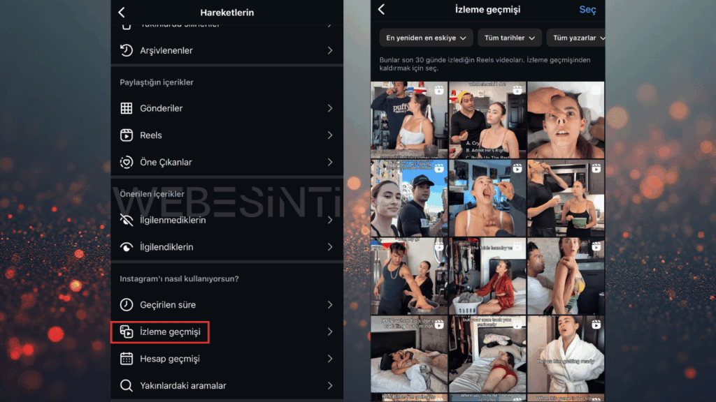 Instagram, Reels İzleme Geçmişi Öğrenme Özelliğini Kullanıma Sundu