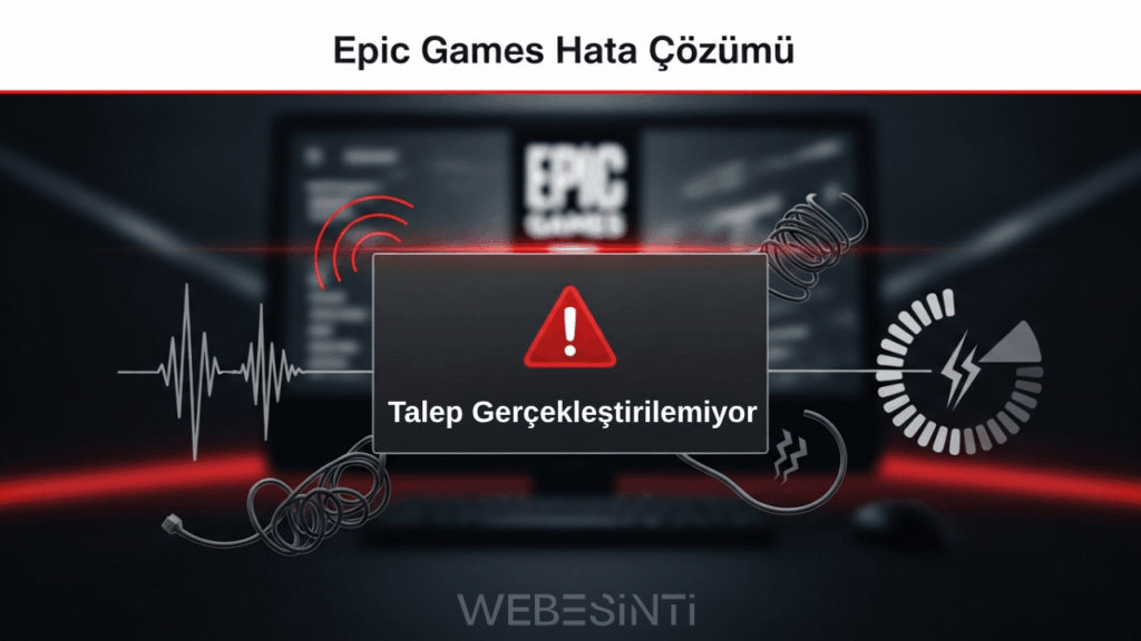 Epic Games “Talep Gerçekleştirilemiyor” Hatası Çözümü