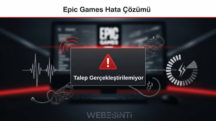 Epic Games “Talep Gerçekleştirilemiyor” Hatası Çözümü