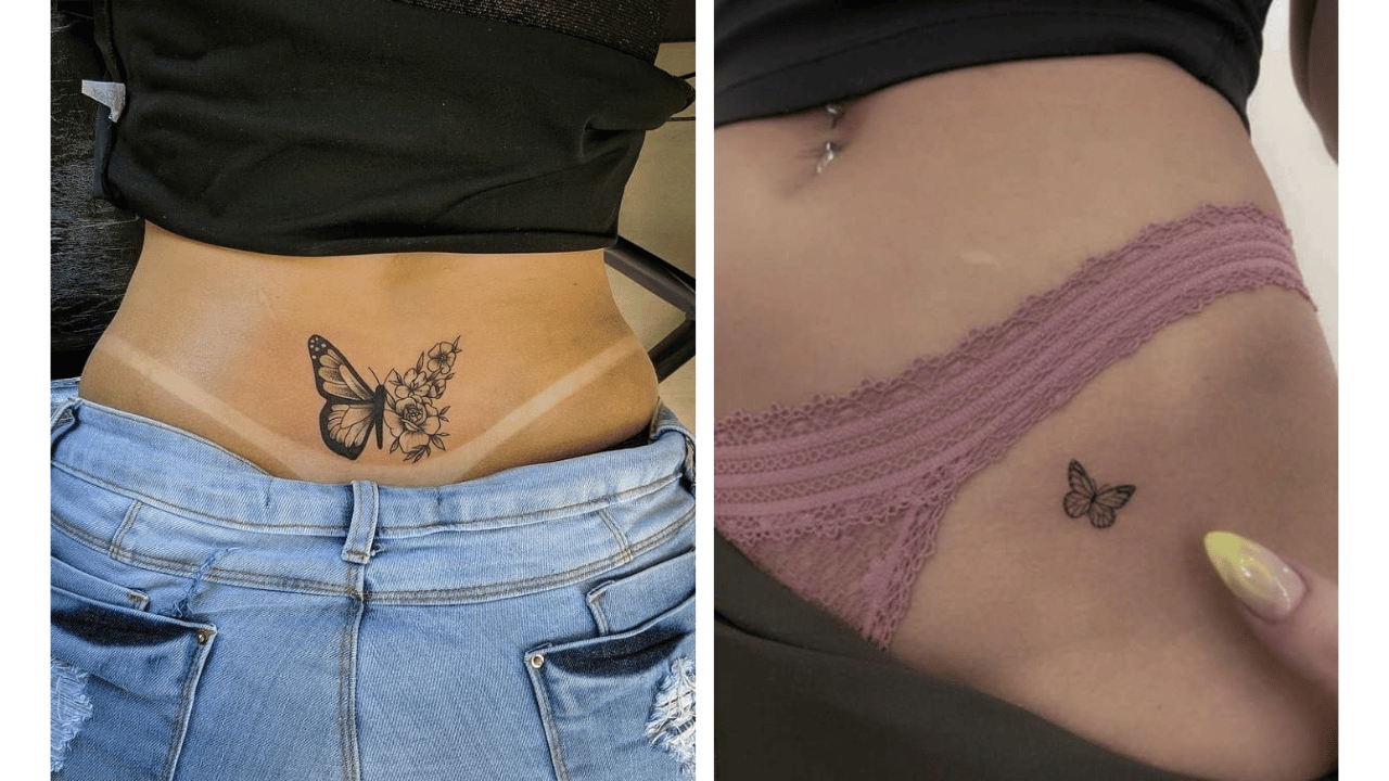 Kadınlarda Kelebek Dövmesi Örnekleri