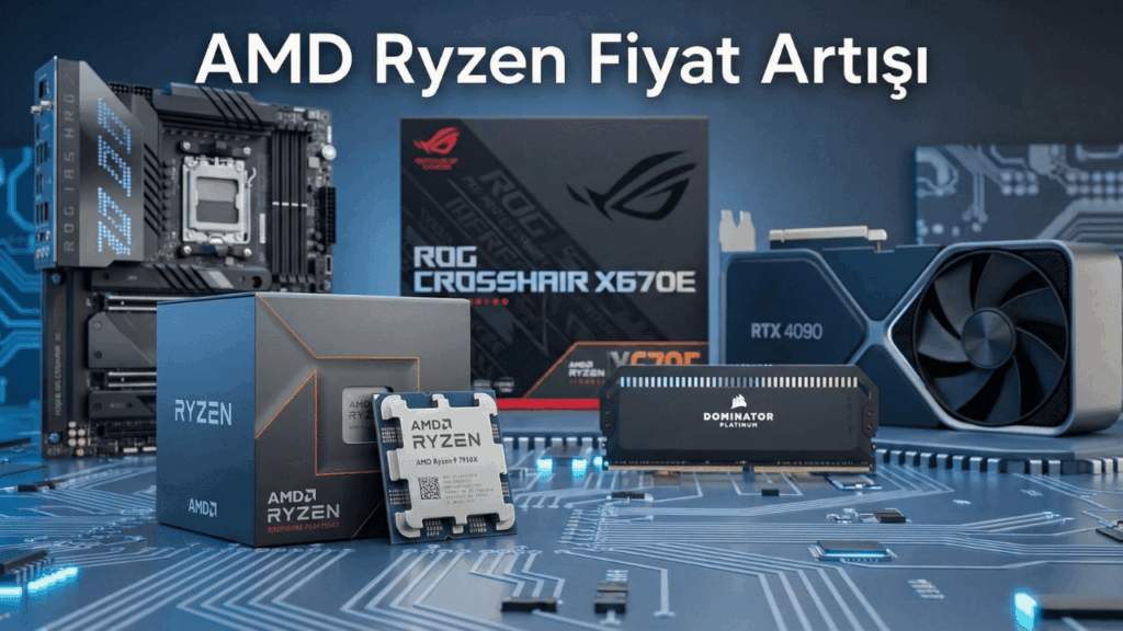AMD Tüm Ryzen İşlemcilerinin Fiyatını Yükseltiyor: Yeni Zam 3 Aralık’ta Başlıyor