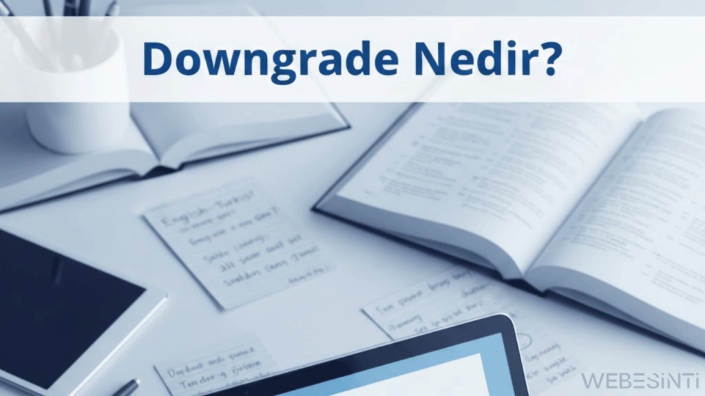Downgrade Ne Demek? - Anlamı, Kullanımı ve Etkisi