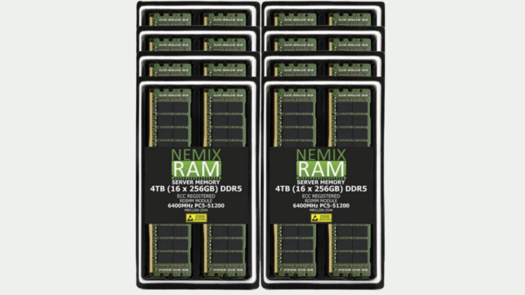 Nemix, 4 TB DDR5 RAM Tanıttı: Fiyatı 70 Bin Doları Aşıyor