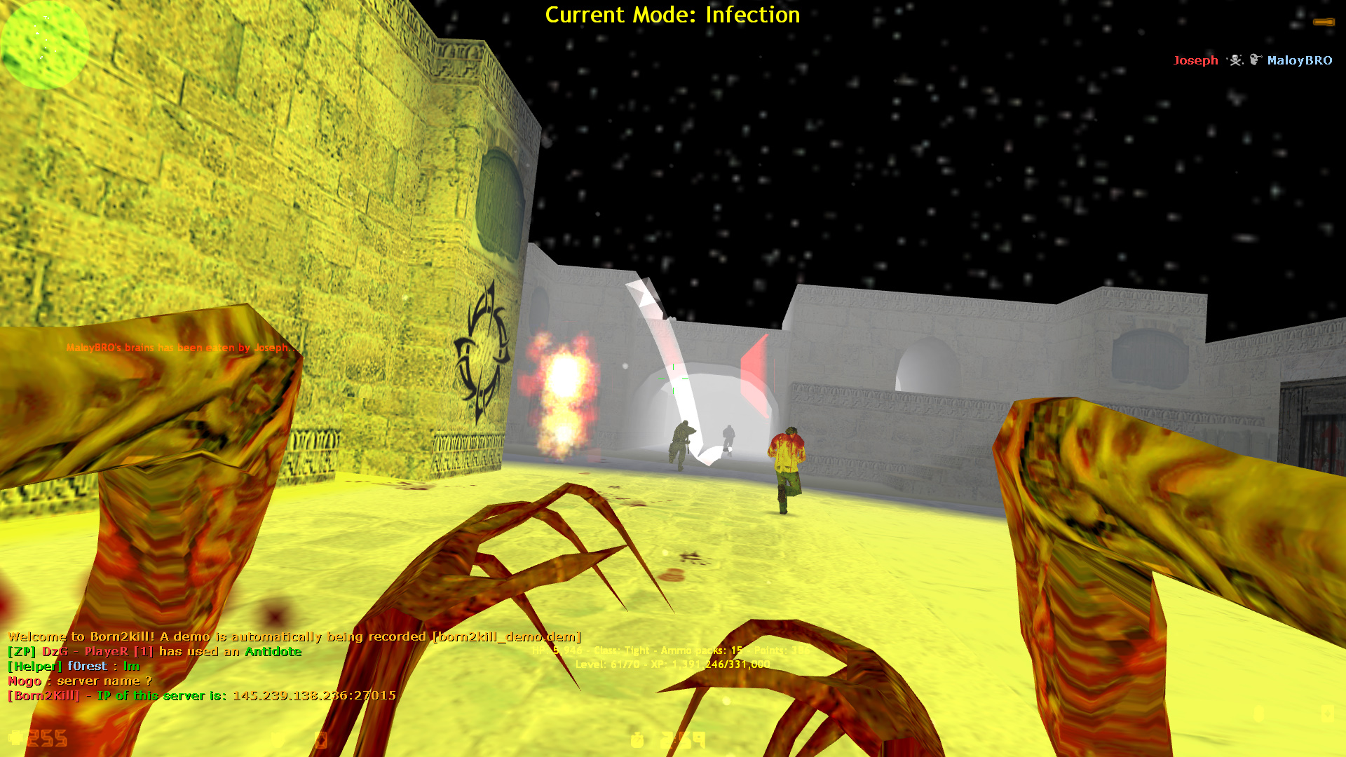 Cs 1.6 Zombie Sunucuları: korku ve hayatta kalma karışımı