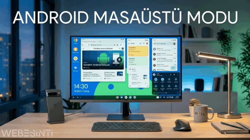Android Masaüstü Modu Geldi: Pixel Telefonlar Artık Bilgisayar Gibi Çalışabiliyor