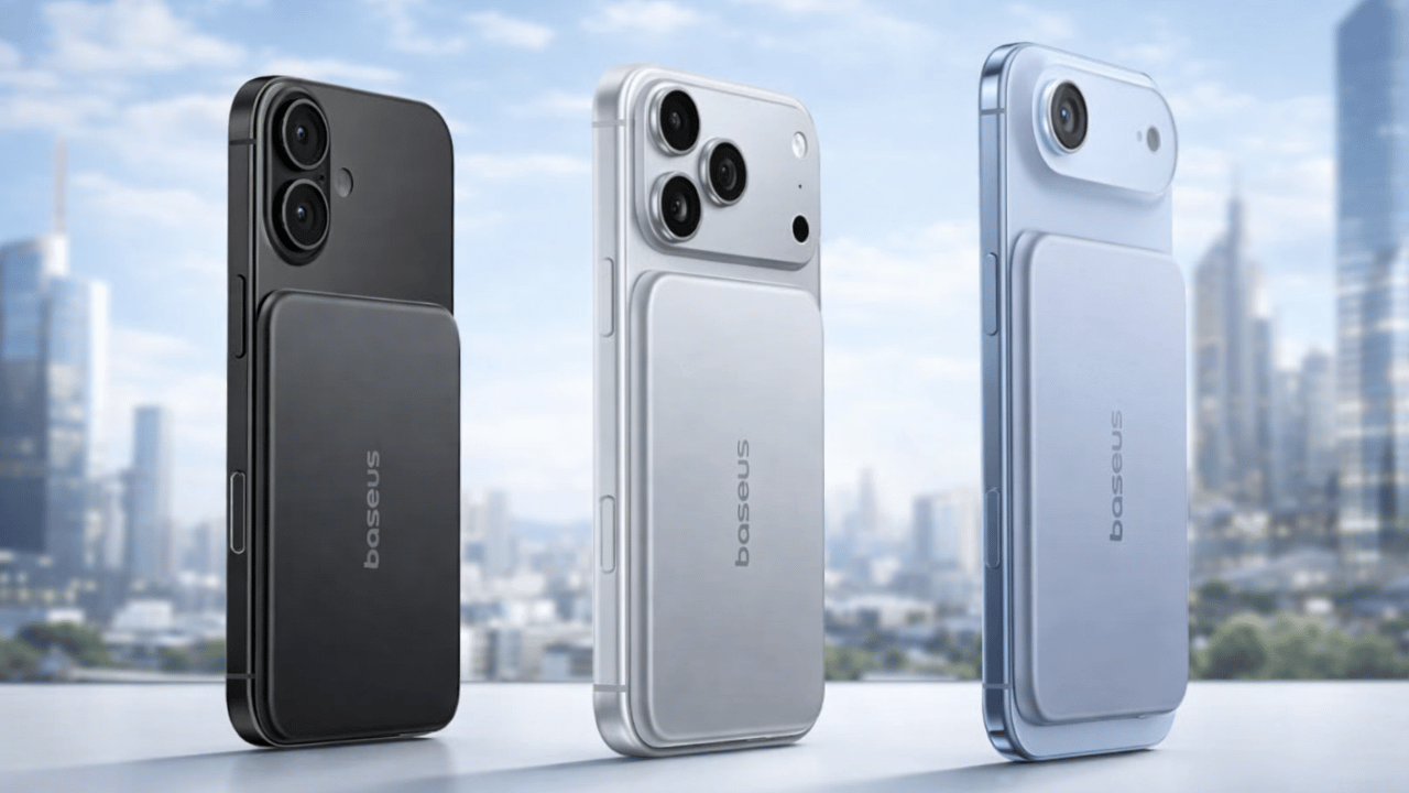 Şık ve Taşınabilir Baseus Manyetik Powerbank’li Akıllı Telefonlar