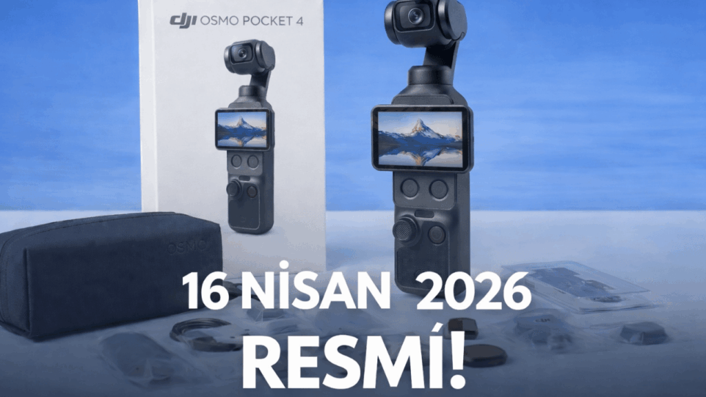 DJI Osmo Pocket 4 Tanıtım Tarihi Açıklandı: 16 Nisan’da Geliyor 📸