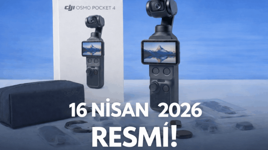 DJI Osmo Pocket 4 Tanıtım Tarihi Açıklandı: 16 Nisan’da Geliyor 📸