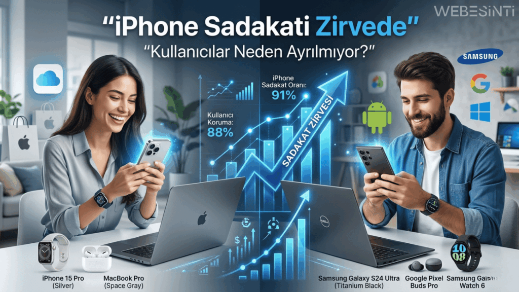 iPhone Kullanıcı Sadakatinde Zirvede: Android Geride Kaldı