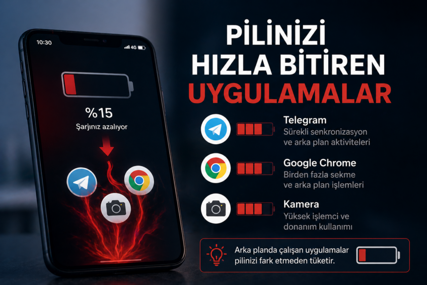 Telefonunuzun Şarjı Neden Bu Kadar Hızlı Bitiyor? İşte En Çok Pil Tüketen Uygulamalar!