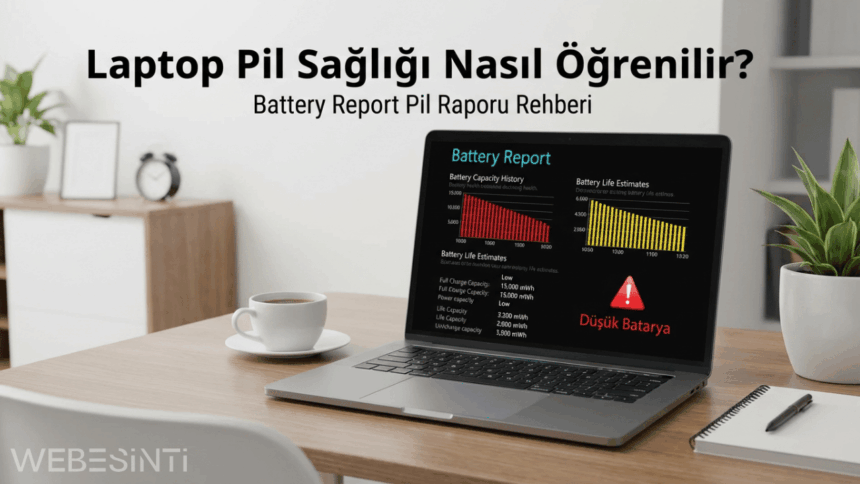Windows 11 Battery Report - Laptop Pil Durumu Öğrenme Rehberi