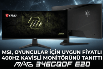 MSI, Oyuncular İçin Uygun Fiyatlı 400Hz Kavisli Monitörünü Tanıttı