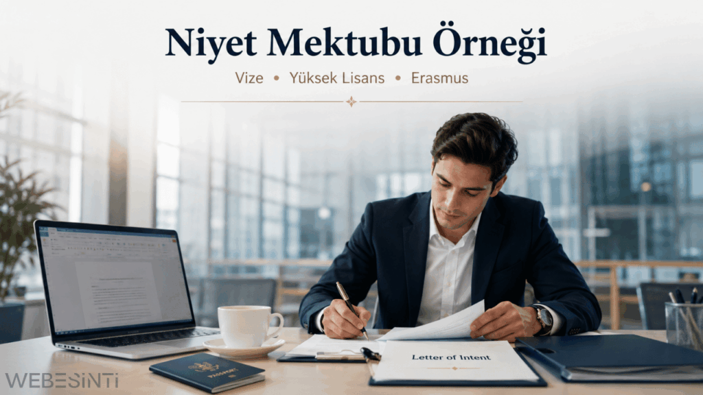 Niyet Mektubu Örneği Nedir? Vize, Üniversite ve İş Başvuruları İçin En Güncel Rehber