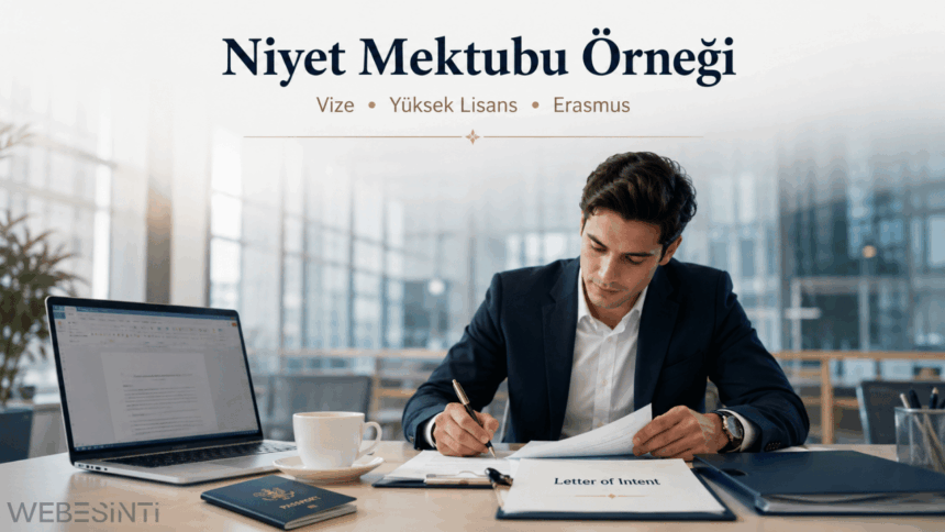 Niyet Mektubu Örneği Nedir? Vize, Üniversite ve İş Başvuruları İçin En Güncel Rehber