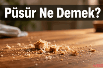 Püsür Ne Demek? Anlamı, kullanımı ve örnekleri
