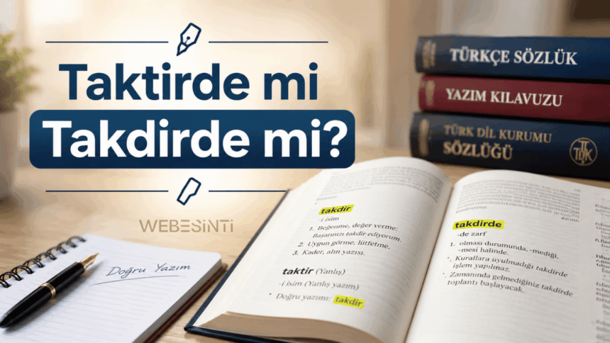 Taktirde mi Takdirde mi? TDK’ya Göre Doğru Yazımı Öğrenince Şaşırabilirsiniz