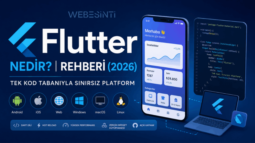 Flutter Nedir? Flutter ile Mobil Uygulama Geliştirme Rehberi (2026)