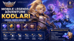 Mobile Legends: Adventure kodları rehberi kapak görseli. Ücretsiz Diamonds, Hero Fragment, Skin Token, Miracle Summon Scroll ve güncel MLA CD Key kodları.