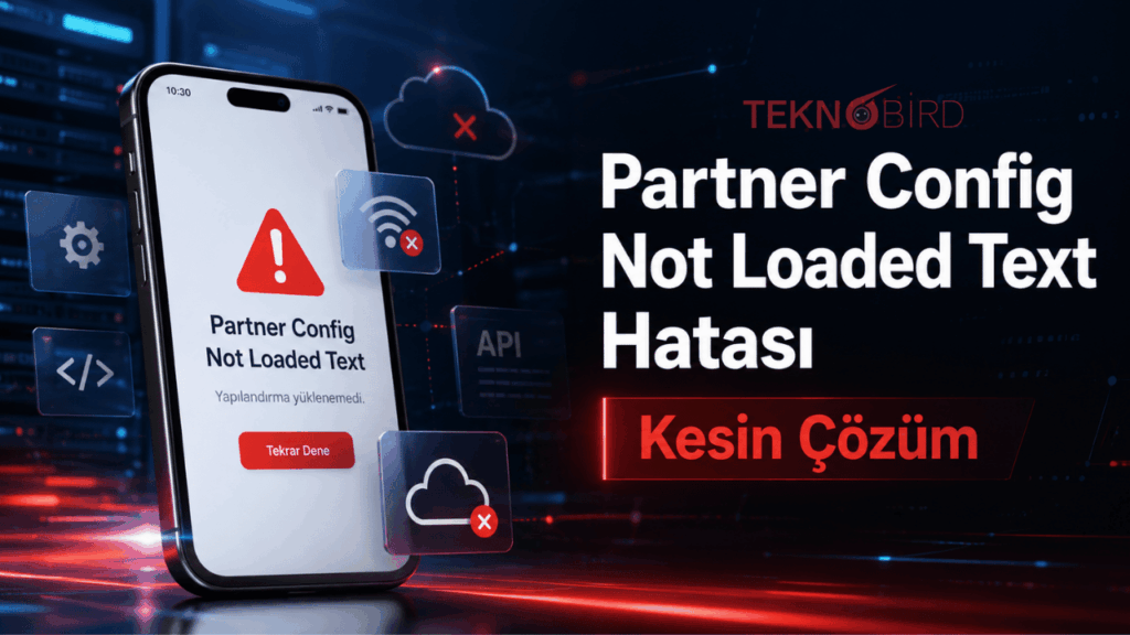 Partner Config Not Loaded Text Hatası Kesin Çözüm