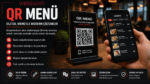 QR kod ile dijital menü kullanan restoran müşterisi, QR Menü sistemi ve temassız menü teknolojisini gösteren görsel.