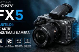 Sony FX5 5K aktif soğutmalı profesyonel video kamerası